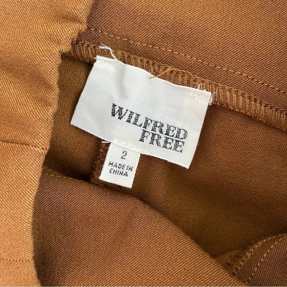 NWT Wilfred Free Aritzia Daria Pant in Cigar Tan Size 2 - Picture 3 of 8